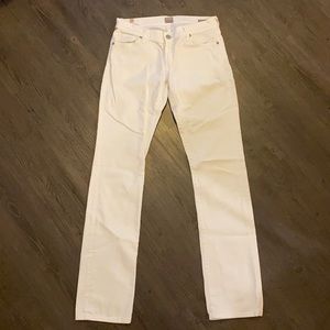 Citizens of Humanity Low Rise Straight White Jeans